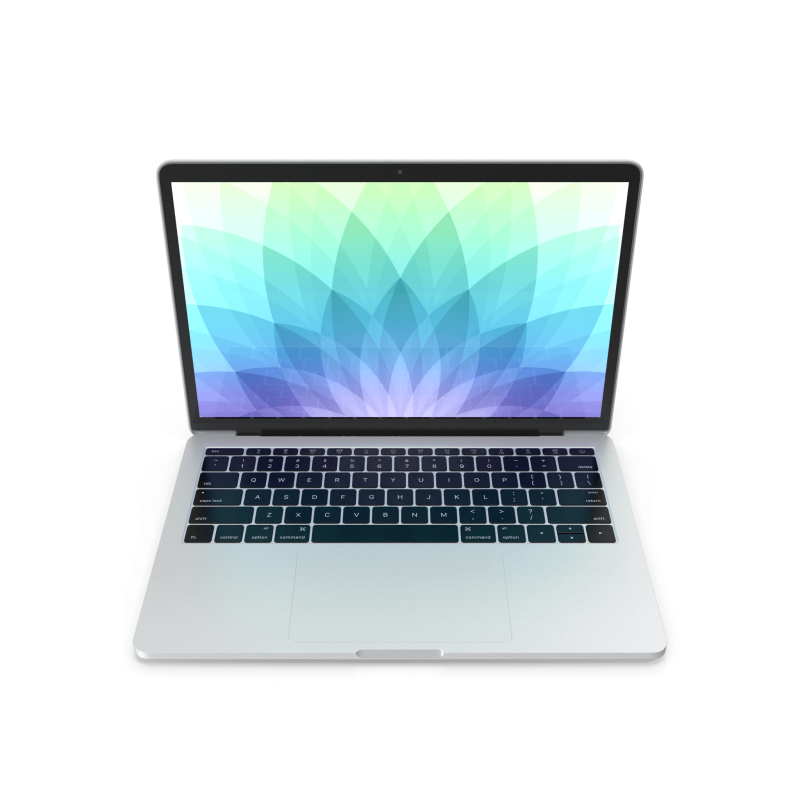 Premium Laptop Demo Mock-up - Silver